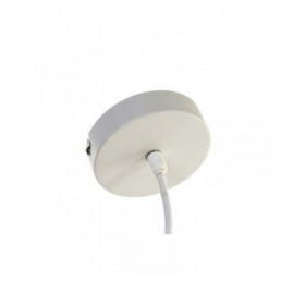 Lampadario DKD Home Decor Bianco Naturale Bambù 40 W 83 x 83 x 40 cm