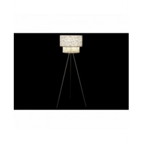 Lampada da Terra DKD Home Decor Naturale Nero Metallo Palme Poliestere Coloniale (60 x 60 x 129 cm)