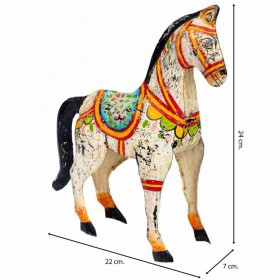 Statua Decorativa Alexandra House Living Legno di mango Cavallo 7 x 24 x 22 cm