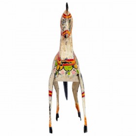 Statua Decorativa Alexandra House Living Legno di mango Cavallo 7 x 24 x 22 cm