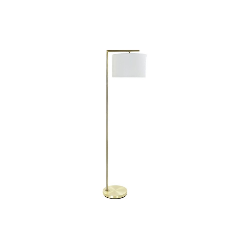 Lampada da Terra DKD Home Decor 35 x 44 x 159 cm Dorato Metallo Bianco 220 V 50 W