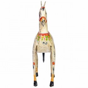 Statua Decorativa Alexandra House Living Legno di mango Cavallo 9 x 34 x 31 cm