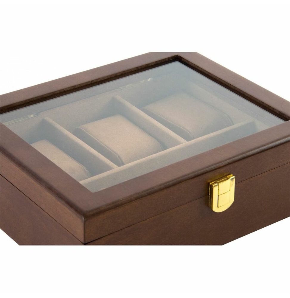 Scatola-Portagioie Alexandra House Living Bianco Grigio Legno di mango 19 x 10 x 19 cm