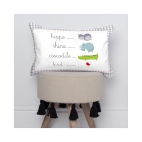 Fodera per cuscino HappyFriday Mr Fox Hippo Multicolore 50 x 30 cm