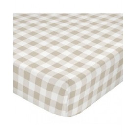 Lenzuolo con angoli aderenti HappyFriday Basic Kids Beige 90 x 200 x 32 cm Vichy