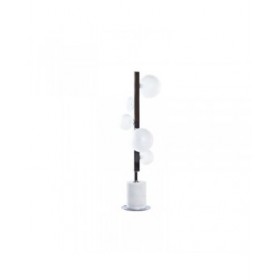Lampada da tavolo DKD Home Decor Bianco Argentato Cristallo Marmo 220 V 15 x 15 x 68 cm