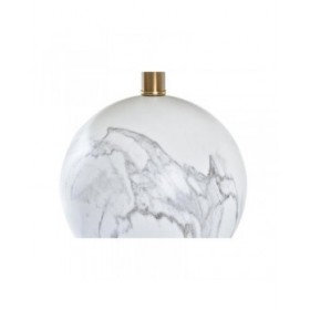 Lampada da tavolo DKD Home Decor Bianco Dorato Metallo 50 W 220 V 36 x 36 x 52 cm