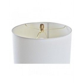 Lampada da tavolo DKD Home Decor Dorato Metallo Bianco 41 x 41 x 80 cm 220 V 50 W