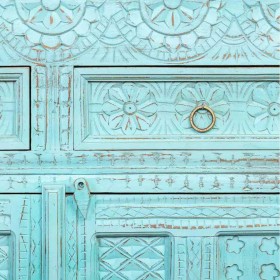 Credenza Alexandra House Living Azzurro Legno di mango 41 x 101 x 101 cm