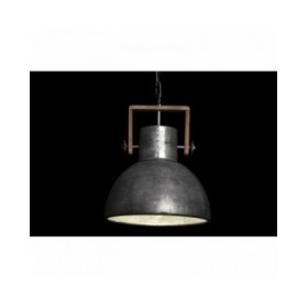 Lampadario DKD Home Decor Marrone Argentato Metallo Legno di mango 50 W 40 x 40 x 50 cm