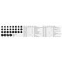Comodino Alexandra House Living Nero Grigio 35 x 60 x 55 cm