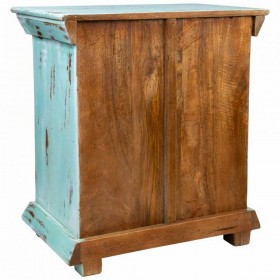 Comodino Alexandra House Living Nero Verde 35 x 60 x 55 cm