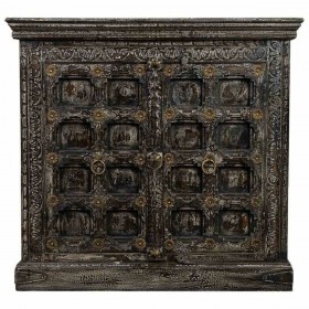 Credenza Alexandra House Living Nero Legno di mango 41 x 90 x 97 cm