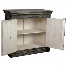 Credenza Alexandra House Living Nero Legno di mango 41 x 90 x 97 cm