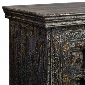 Credenza Alexandra House Living Nero Legno di mango 41 x 90 x 97 cm