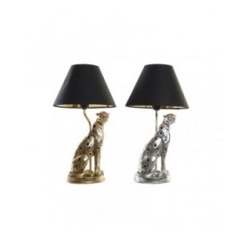 Lampada da tavolo DKD Home Decor Argentato Nero Dorato 26 x 26 x 46 cm Resina 220 V 50 W (2 Unità)