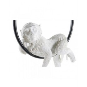 Lampadario DKD Home Decor Bianco Dorato Metallo Resina 50 W 29,5 x 20 x 44,5 cm (2 Unità)
