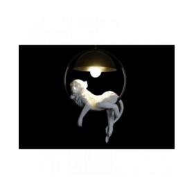 Lampadario DKD Home Decor Bianco Dorato Metallo Resina 50 W 29,5 x 20 x 44,5 cm (2 Unità)