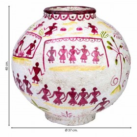 Vaso Alexandra House Living Legno di mango 37 x 40 x 37 cm