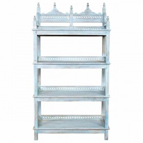 Scaffale Alexandra House Living Azzurro Legno di mango 40 x 166 x 90 cm