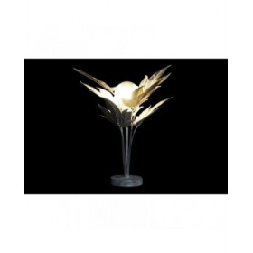 Lampada da tavolo DKD Home Decor Grigio Metallo 42 x 42 x 47 cm