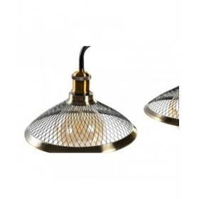 Lampadario DKD Home Decor 100 x 29 x 22 cm Nero Dorato Metallo 50 W