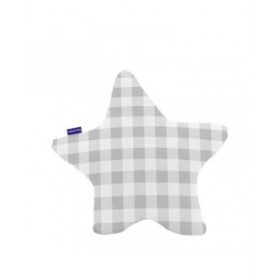 Cuscino HappyFriday Basic Grigio Stella Vichy 50 x 50 cm