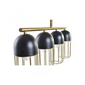Lampadario DKD Home Decor Nero Dorato 220 V 50 W (60 x 11 x 26 cm)