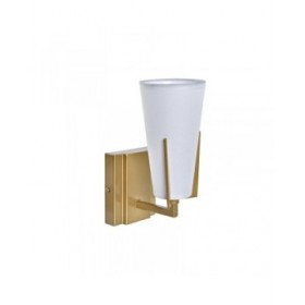 Lampada da Parete DKD Home Decor 25W Dorato Metallo Poliestere Bianco 220 V (12 x 14 x 25 cm)