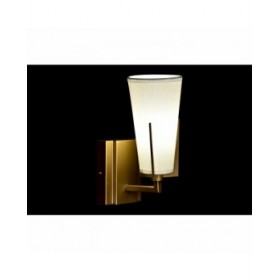 Lampada da Parete DKD Home Decor 25W Dorato Metallo Poliestere Bianco 220 V (12 x 14 x 25 cm)