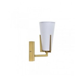 Lampada da Parete DKD Home Decor 25W Dorato Metallo Poliestere Bianco 220 V (12 x 14 x 25 cm)