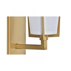 Lampada da Parete DKD Home Decor 25W Dorato Metallo Poliestere Bianco 220 V (12 x 14 x 25 cm)