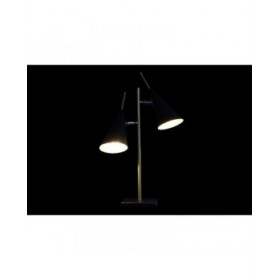 Lampada da tavolo DKD Home Decor Nero Dorato Metallo 25 W 220 V 38 x 16 x 64 cm