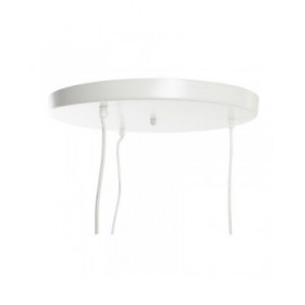 Lampadario DKD Home Decor Bianco Marrone Chiaro 220 V 50 W (38 x 38 x 75 cm)