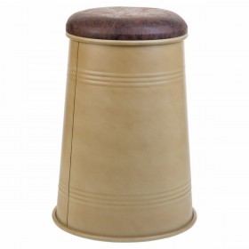 Sgabello Alexandra House Living Verde Poliuretano Metallo Truciolare 47 x 27 x 33 cm