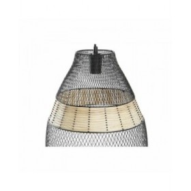 Lampadario DKD Home Decor Nero Metallo Marrone 50 W 32 x 32 x 43 cm