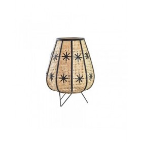 Lampada da tavolo DKD Home Decor Nero Metallo Marrone 220 V 50 W 37 x 37 x 47 cm