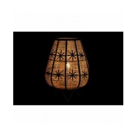 Lampada da tavolo DKD Home Decor Nero Metallo Marrone 220 V 50 W 37 x 37 x 47 cm