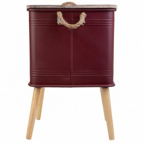 Comodino Alexandra House Living Rosso 41 x 41 x 61 cm