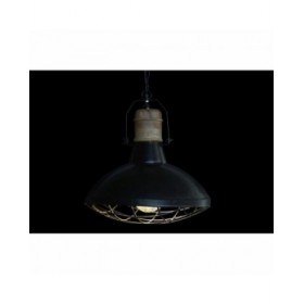 Lampadario DKD Home Decor 52 x 52 x 57 cm Nero Marrone Ferro Legno di mango 50 W