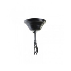 Lampadario DKD Home Decor 52 x 52 x 57 cm Nero Marrone Ferro Legno di mango 50 W