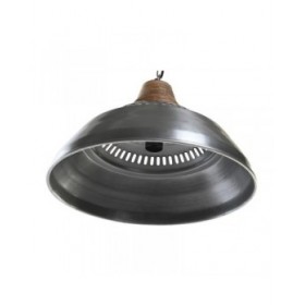 Lampadario DKD Home Decor Argentato Marrone Ferro Legno di mango 50 W (43 x 43 x 31 cm)