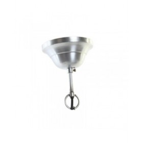 Lampadario DKD Home Decor Argentato Marrone Ferro Legno di mango 50 W (43 x 43 x 31 cm)