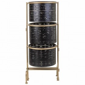 Vaso Alexandra House Living Nero Metallo Ferro