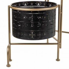 Vaso Alexandra House Living Nero Metallo Ferro