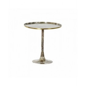 Tavolino Aggiuntivo DKD Home Decor Marrone Dorato 51 x 51 x 51 cm