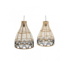Lampadario DKD Home Decor Bicolore 50 W 45 x 45 x 60 cm