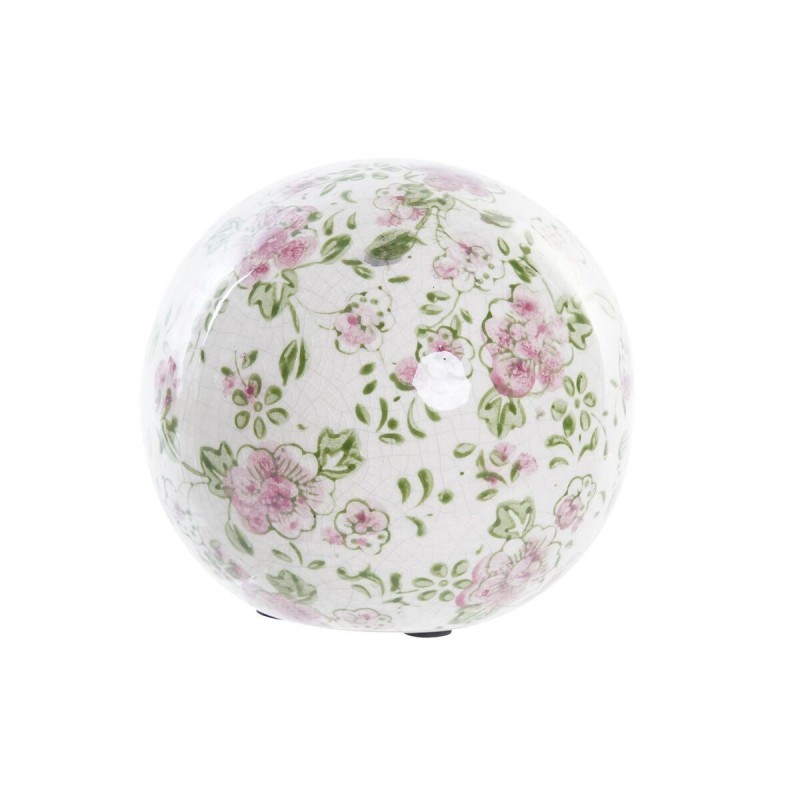 Sfera Decorativa DKD Home Decor Fiori Gres (12 x 12 x 12 cm)