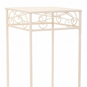 Supporto per Vaso Alexandra House Living Bianco Metallo Ferro 28 x 160 x 58 cm