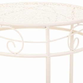 Supporto per Vaso Alexandra House Living Bianco Metallo Ferro 30 x 120 x 30 cm